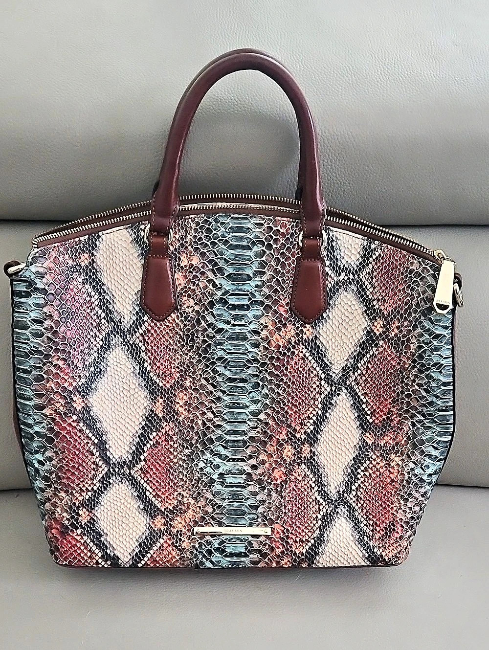 Vince Camuto Snake Print Tote with Matching Accessories